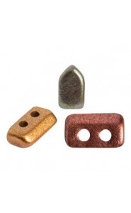 Les perles par Puca® Piros Perlen Yellow gold metallic iris 00030/01620